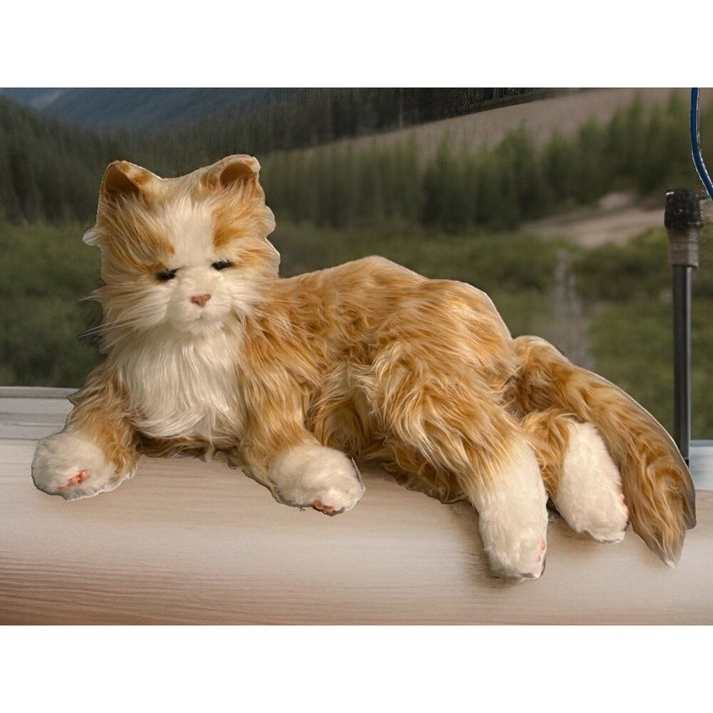 Ageless Innovations Joy For All Companion Pet Interactive Orange Tabby Cat WORKS